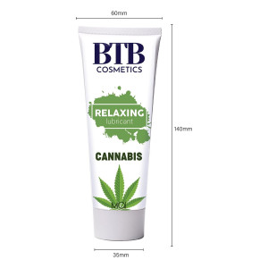 Змазка на гібридній основі BTB Relaxing Lubricant Cannabis (100 мл). Photo 2