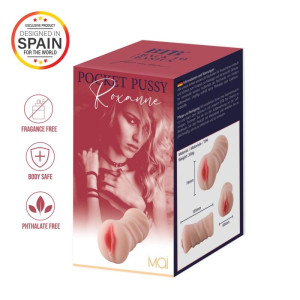 Мастурбатор-вагіна MAI Pocket Pussy Roxanne Flesh. Photo 3