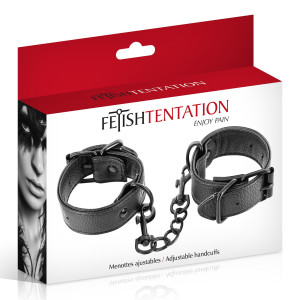Наручники Fetish Tentation Adjustable Handcuffs, регульовані, знімний ланцюжок з карабінами. Photo 3