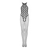 Сітчастий бодістокінг з імітацією боді Obsessive Bodystocking G332 S/M/L, black, з доступом