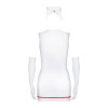 Еротичний костюм медсестри Obsessive Emergency dress S/M, white, сукня, стринги, рукавички, чепчик, 