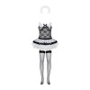 Еротичний костюм покоївки зі спідницею Obsessive Housemaid 5 pcs costume S/M black (м'ята упаковка!)
