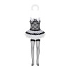 Еротичний костюм покоївки зі спідницею Obsessive Housemaid 5 pcs costume S/M, black, топ, спідниця, 