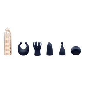 Вібромасажер Pillow Talk Secrets Desires 6-Piece Mini Massager Set - Navy. Photo 2