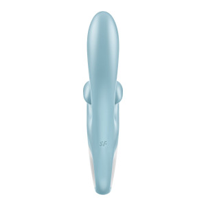 Вібратор-кролик Satisfyer Touch Me Blue, подвійний відросток, 3 потужні мотори. Photo 3