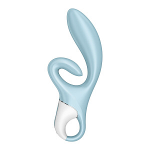Вібратор-кролик Satisfyer Touch Me Blue, подвійний відросток, 3 потужні мотори. Photo 2