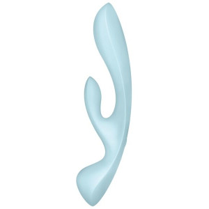 Вібратор-кролик Satisfyer Triple Oh Blue. Photo 2