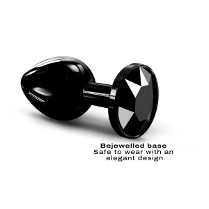 Металлическая анальная пробка с кристаллом Dorcel Diamond Plug Black M. Photo 2