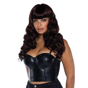 Волнистый парик Leg Avenue Misfit Long Wavy Wig Brown, длинный, реалистичный вид, 61 см