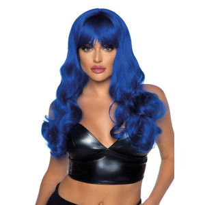 Волнистый парик Leg Avenue Misfit Long Wavy Wig Blue, длинный, реалистичный вид, 61 см. Photo 2