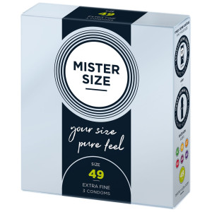 Презервативи Mister Size - pure feel - 49 (3 condoms), товщина 0,05 мм. Photo 2