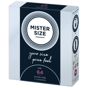 Презервативи Mister Size - pure feel - 64 (3 condoms), товщина 0,05 мм. Photo 2