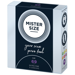 Розпродаж!!! Презервативи Mister Size - pure feel - 69 (3 condoms) (термін 04.2026). Photo 2
