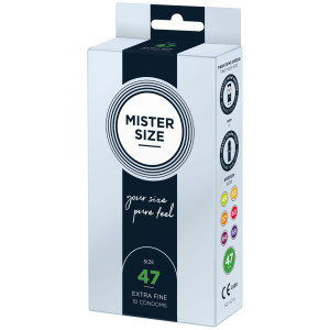 Презервативи Mister Size - pure feel - 47 (10 condoms), товщина 0,05 мм. Photo 2