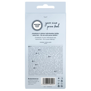 Презервативи Mister Size - pure feel - 47 (10 condoms), товщина 0,05 мм. Photo 3