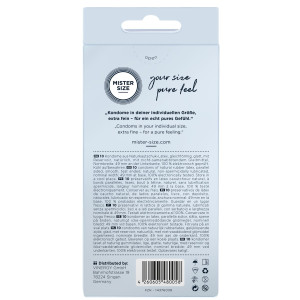 Презервативи Mister Size - pure feel - 49 (10 condoms), товщина 0,05 мм. Photo 3