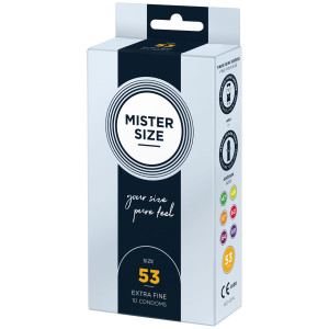 Презервативи Mister Size - pure feel - 53 (10 condoms), товщина 0,05 мм. Photo 2