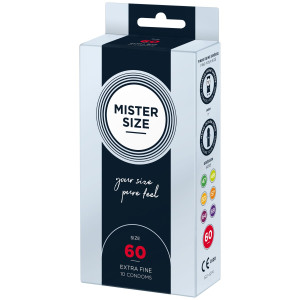Презервативи Mister Size - pure feel - 60 (10 condoms), товщина 0,05 мм (м'ята упаковка!!!). Photo 3