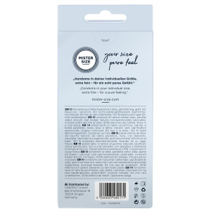Презервативи Mister Size - pure feel - 64 (10 condoms), товщина 0,05 мм. Photo 3