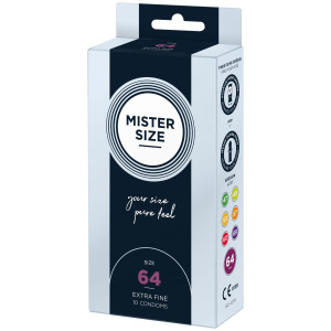 Презервативи Mister Size - pure feel - 64 (10 condoms), товщина 0,05 мм. Photo 2
