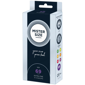 Презервативи Mister Size - pure feel - 69 (10 condoms), товщина 0,05 мм (м'ята упаковка!!!). Photo 3