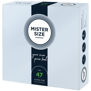 Презервативи Mister Size - pure feel - 47 (36 condoms), товщина 0,05 мм. Photo 2