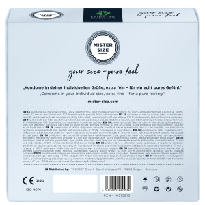 Презервативи Mister Size - pure feel - 47 (36 condoms), товщина 0,05 мм. Photo 3