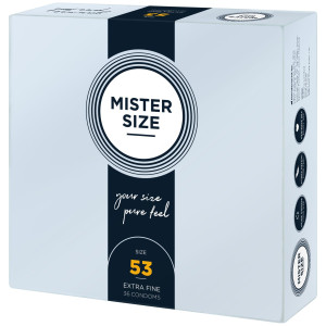 Презервативи Mister Size - pure feel - 53 (36 condoms), товщина 0,05 мм. Photo 2