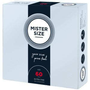Презервативи Mister Size - pure feel - 60 (36 condoms), товщина 0,05 мм. Photo 2