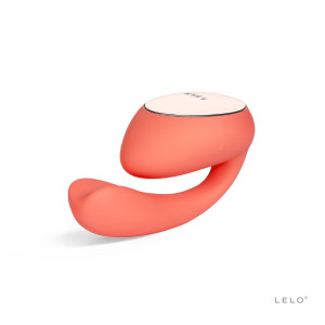 Смарт-вібратор LELO Ida Wave Coral Red, вагінально-кліторальний, технологія WaveMotion, 2 мотори. Photo 2