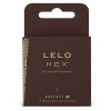 Презервативи LELO HEX Condoms Respect XL 3 Pack, тонкі та суперміцні, збільшений розмір