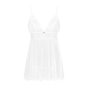 Пеньюар и трусики Obsessive Heavenlly babydoll & thong XS/S. Photo 3