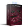 Набір Feral Feelings BDSM Kit 7 Black, наручники, поножі, конектор, маска, падл, кляп, затискачі