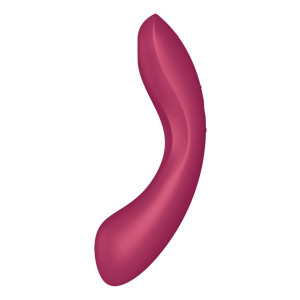Вакуумний стимулятор з вібрацією Satisfyer Curvy Trinity 1 Red, іграшка 3в1. Photo 2