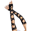 Митенки Leg Avenue Butterfly applique arm warmers Black, бабочки