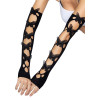 Митенки Leg Avenue Butterfly applique arm warmers Black, бабочки