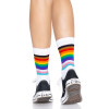 Носки женские в полоску Leg Avenue Pride crew socks Rainbow, 37–43 размер