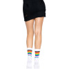 Носки женские в полоску Leg Avenue Pride crew socks Rainbow, 37–43 размер