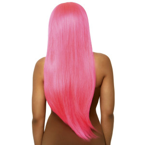 Перука Leg Avenue 33″ Long straight center part wig neon pink. Photo 2