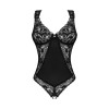 Мереживне боді Obsessive Donna Dream crotchless teddy XS/S Black, відкритий доступ