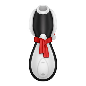Вакуумный клиторальный стимулятор Satisfyer Penguin Holiday Edition, в шапочке и шарфе. Photo 2