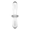 Дилдо Satisfyer Double Crystal (Transparent) (м'ята упаковка!!!)