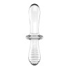 Скляний дилдо Satisfyer Double Crystal (Transparent)