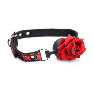 Кляп Master Series Eye-Catching Ball Gag With Rose (м'ята упаковка!!!). Photo 3