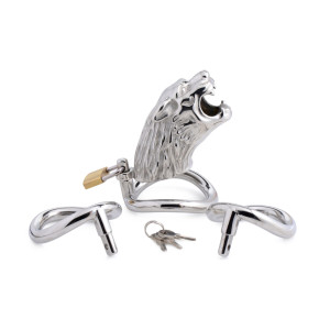 Клітка для члена Master Series Tiger King Cock Cage With Lock. Photo 2