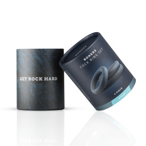 Набор эрекционных колец Boners 3-Piece Cock Ring Set - Grey. Photo 2