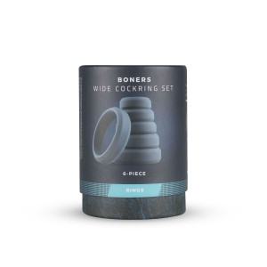 Набор эрекционных колец Boners 6-Piece Cock Ring Set. Photo 2