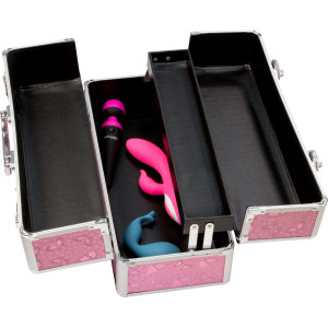 Кейс для зберігання секс-іграшок BMS Factory - Large Lokable Vibrator Case Pink. Photo 2