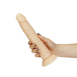 Фалоімітатор Naked Addiction – 9” Silicone Dual Density Bendable Dildo - Vanilla. Photo 3