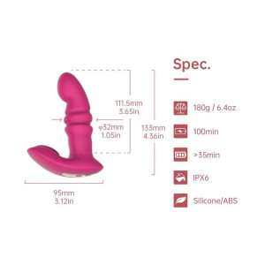 Вібратор з поступальними рухами Fun Town Jive Pink (м'ята упаковка!!!). Photo 3